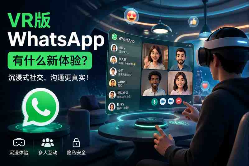 该如何体验融入社交功能的VR版WhatsApp？